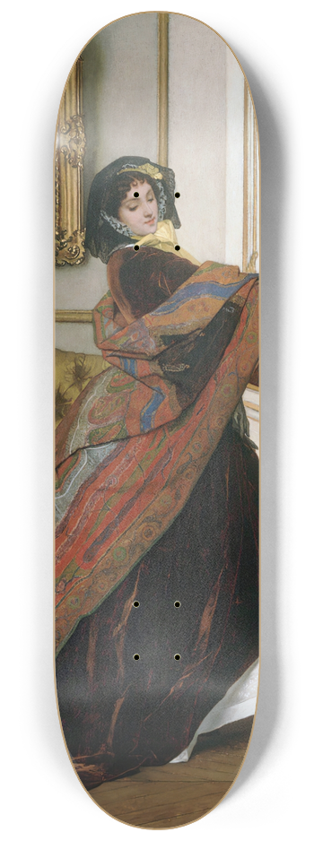 Alfred Stevens - Will you go out with me, Fido 8.25 inch art skate deck
