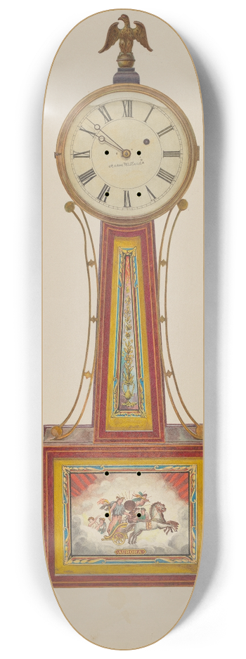 Frank M. Keane - Banjo Clock 8.25 inch art skate deck