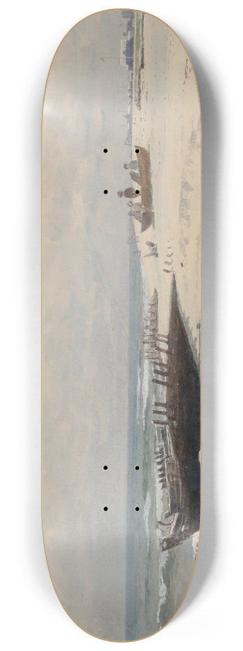 Alfred Thompson Bricher - Low Tide 8.25 inch art skate deck