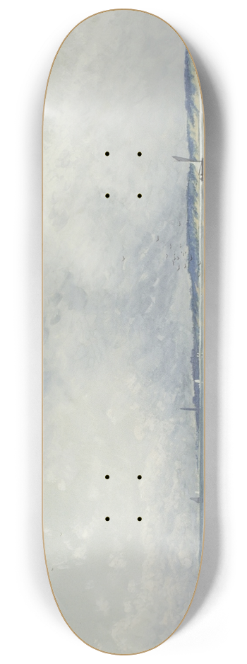 Alfred Thompson Bricher - Reflected Reeds 8.25 inch art skate deck