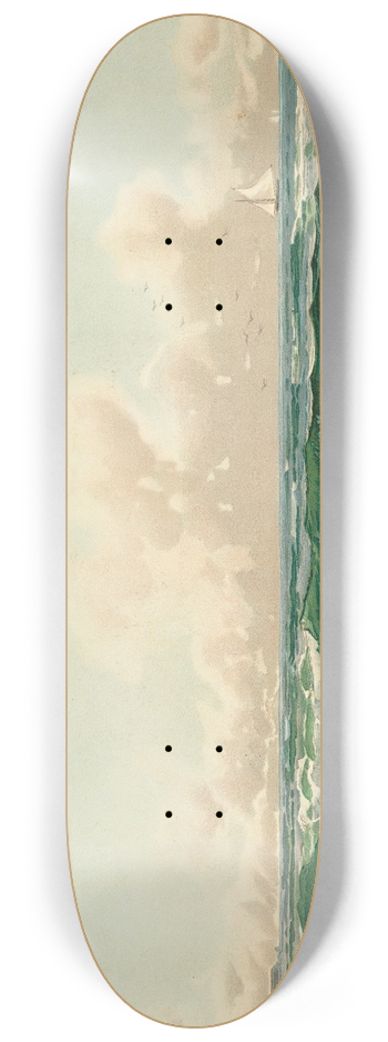 Alfred Thompson Bricher - Seascape 8.25 inch art skate deck