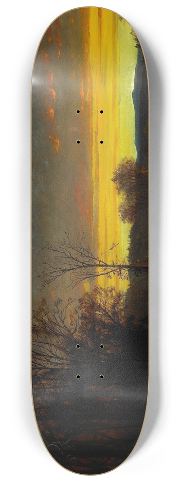 Alfred Thompson Bricher - Twilight in the Wilderness 8.25 inch art skate deck