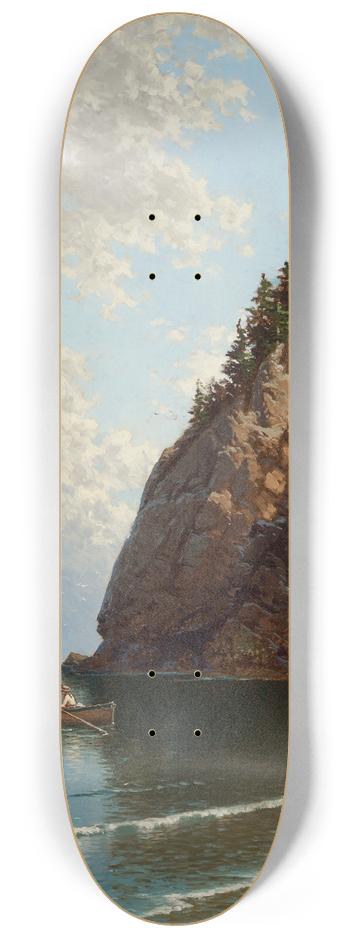 Alfred Thompson Bricher - Two Ladies in a Rowboat 8.25 inch art skate deck