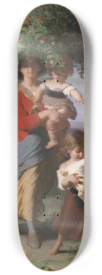 Alfred van Muyden - Mutter mit Kindern am Heimweg 8.25 inch art skate deck