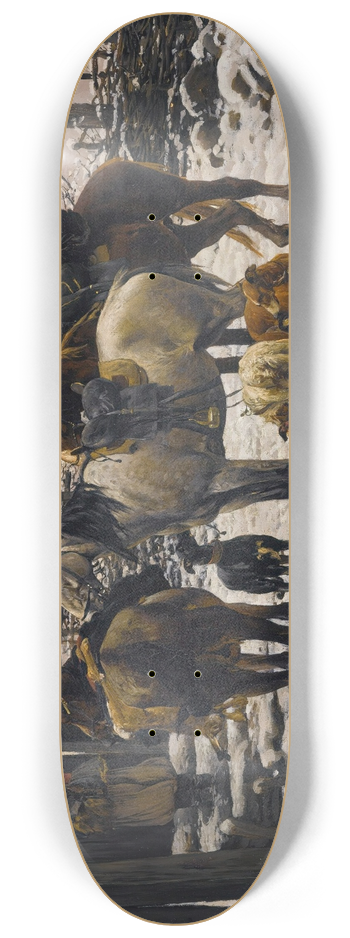 Alfred Von Wierusz-Kowalski - Returning Home 8.25 inch art skate deck