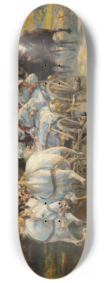 Alfred Von Wierusz-Kowalski - The peasant wedding 8.25 inch art skate deck