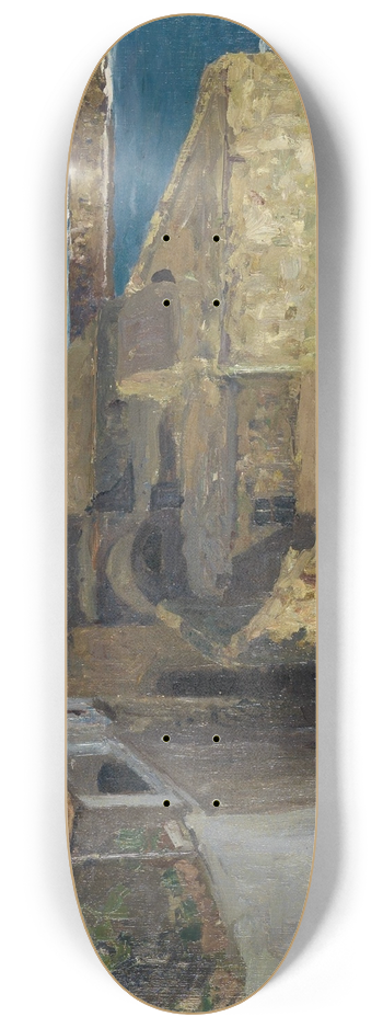 Alfred Zoff - Enge Gasse in Forio 8.25 inch art skate deck