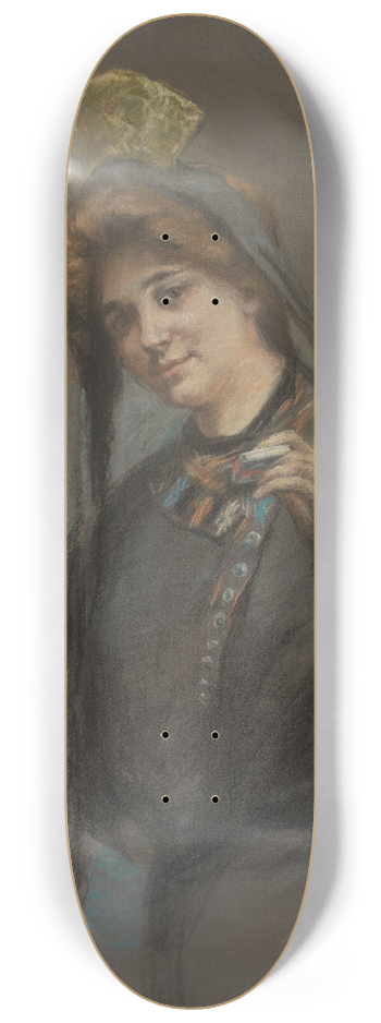 Alice Pike Barney - Cigarette 8.25 inch art skate deck