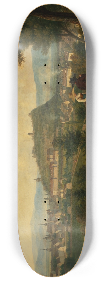 Alois von Saar - Graz mit Schlossberg 8.25 inch art skate deck