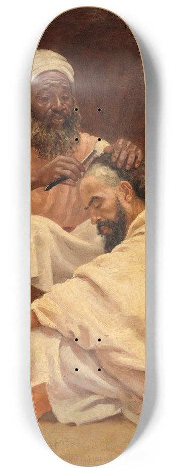Aloysius O'Kelly - A Barber, Morocco 8.25 inch art skate deck