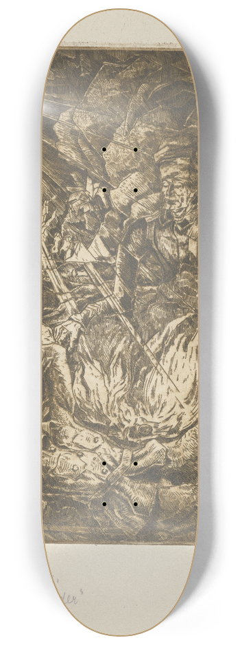 Aloys Wach - Der Inder 8.25 inch art skate deck
