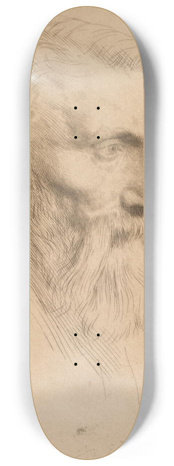 Alphonse Legros - Auguste Rodin 8.25 inch art skate deck