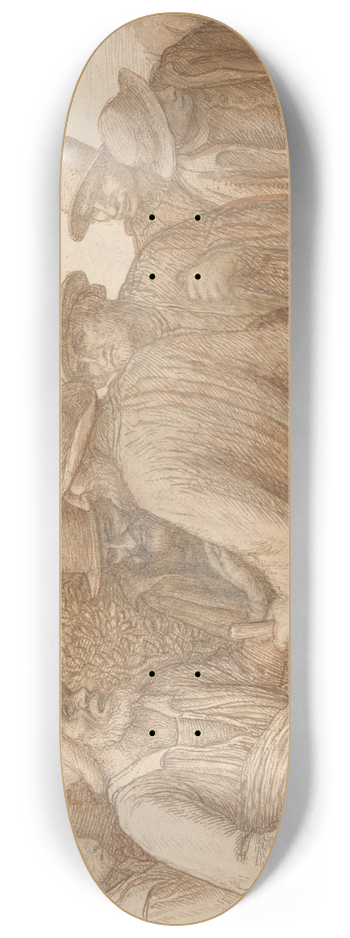 Alphonse Legros - Group de Fermiers 8.25 inch art skate deck