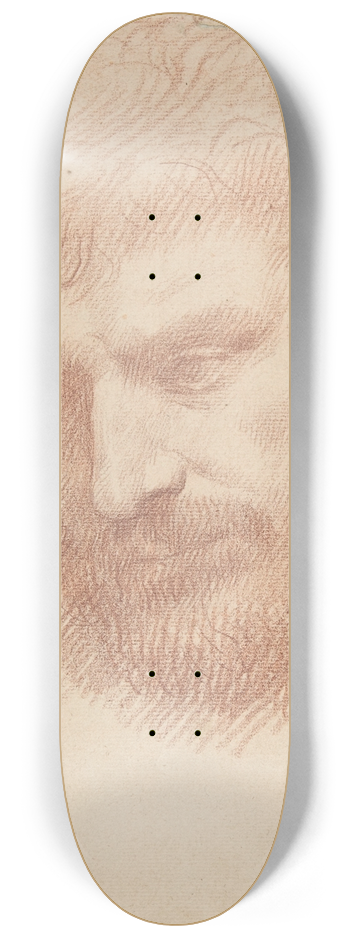 Alphonse Legros - Head of a Man 8.25 inch art skate deck