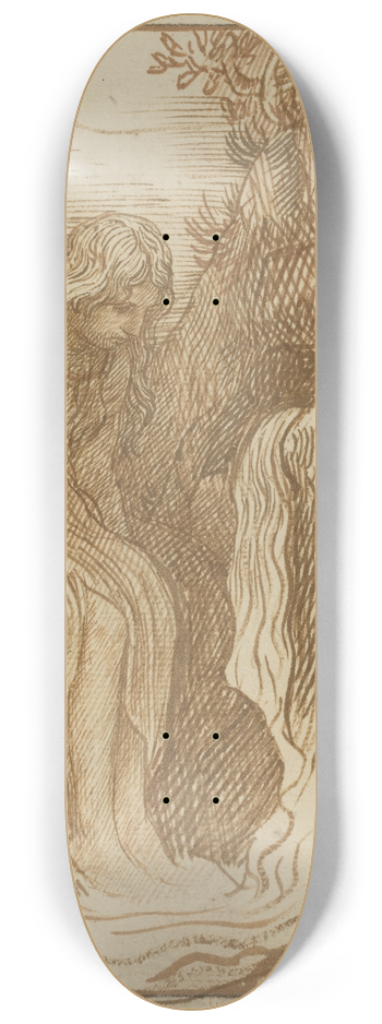 Alphonse Legros - Peasant at the Source 8.25 inch art skate deck