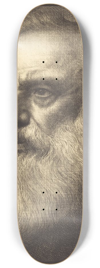 Alphonse Legros - Self-Portrait, 4th plate 8.25 inch art skate deck