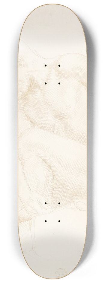 Alphonse Legros - Study of a Figure 8.25 inch art skate deck
