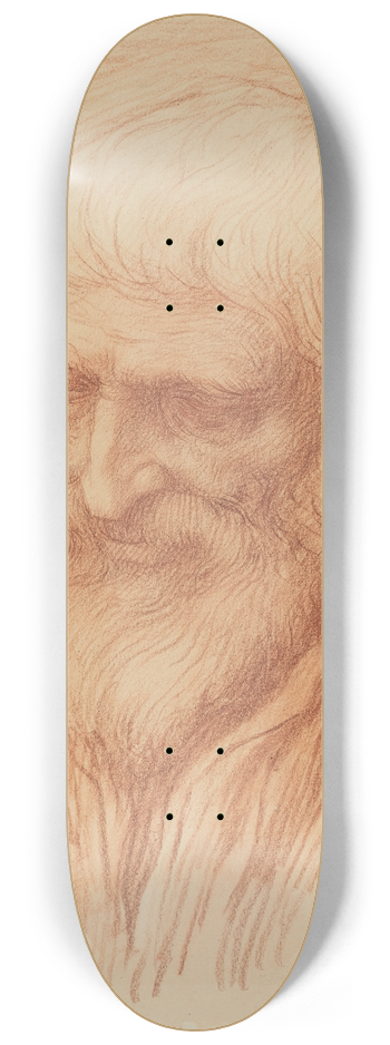 Alphonse Legros - Study of a Philosopher 8.25 inch art skate deck