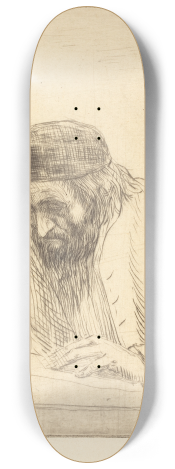 Alphonse Legros - Writer (Lecrivain) 8.25 inch art skate deck