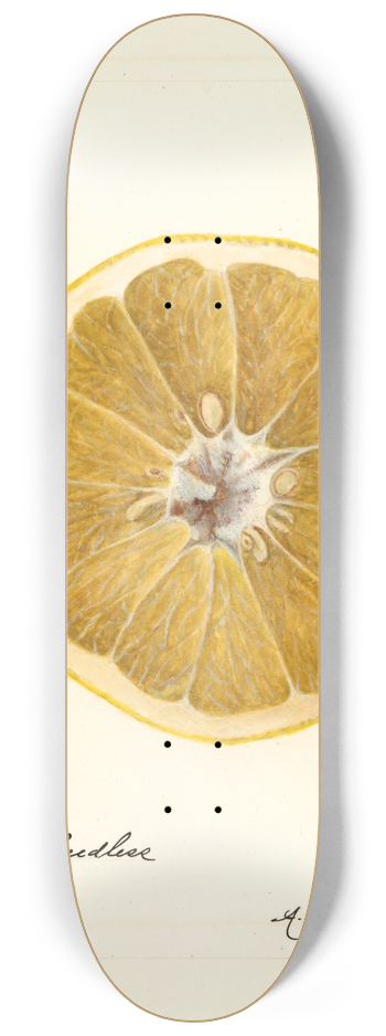 Amanda Almira Newton - Citrus paradisi: Marsh Seedless 8.25 inch art skate deck