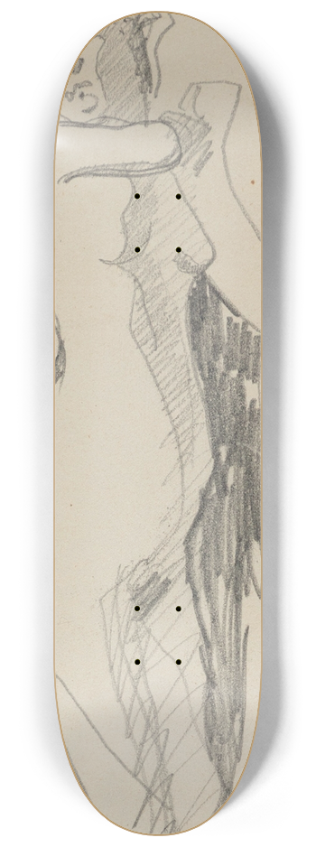 Amedeo Modigliani - Femme nue debout 8.25 inch art skate deck