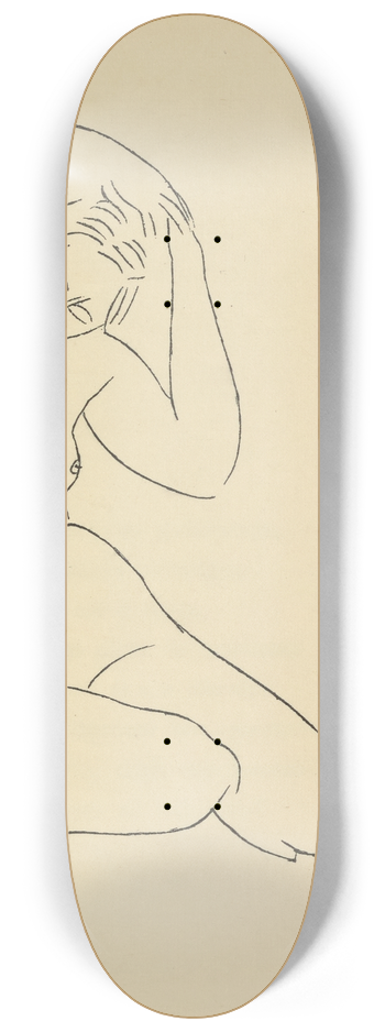 Amedeo Modigliani - Les nymphes 4 8.25 inch art skate deck