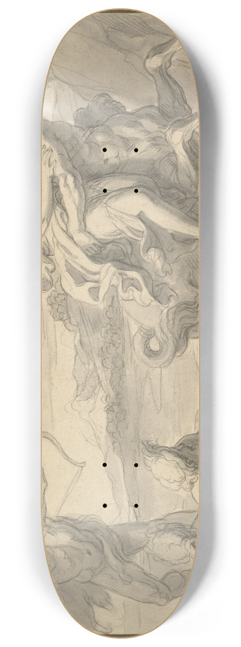 Franois-Alexandre Verdier - The Rape of Deianira 8.25 inch art skate deck