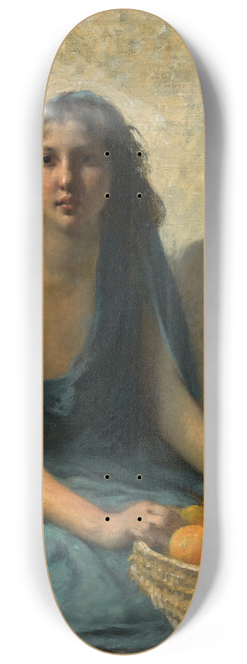 Franois Alfred Delobbe - The orange seller 8.25 inch art skate deck