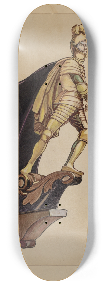 American 20th Century - Figurehead 8.25 inch art skate deck