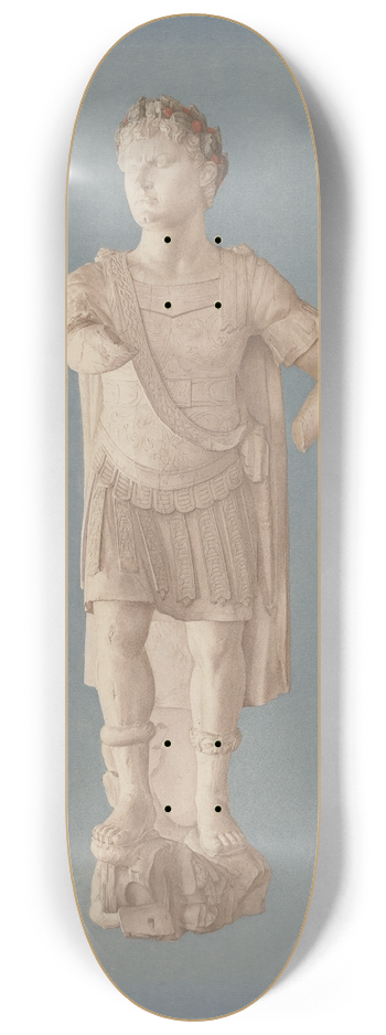 American 20th Century - Figurehead  Julius Caesar 8.25 inch art skate deck