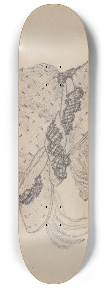 American 20th Century - Hat 8.25 inch art skate deck