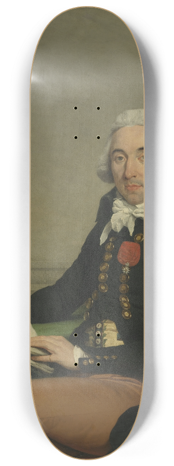 Franois-Andr Vincent - Portrait of a Man 8.25 inch art skate deck