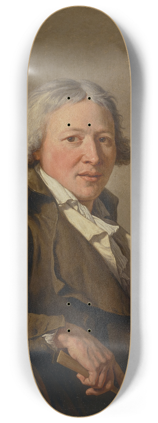 Franois-Andr Vincent - Portrait of the Sculptor Roland 8.25 inch art skate deck