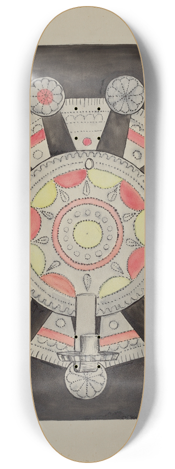 American 20th Century - Sconce 8.25 inch art skate deck