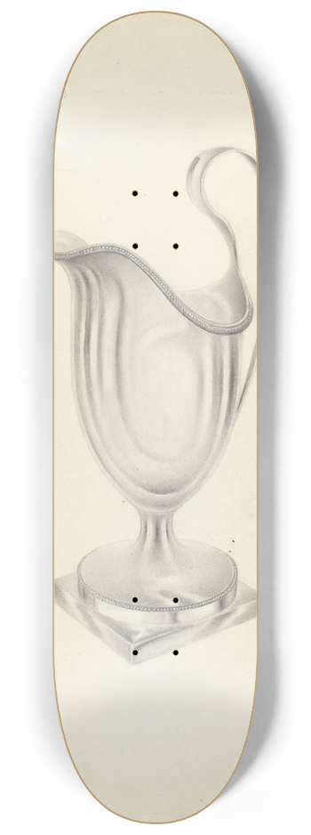 American 20th Century - Silver Pitcher 8.25 inch art skate deck