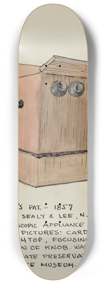 American 20th Century - Stereoscope Viewer 8.25 inch art skate deck