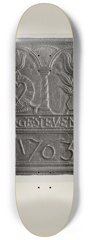 American 20th Century - Stove Plate 8.25 inch art skate deck
