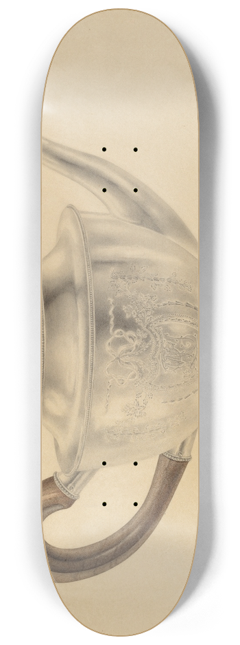 American 20th Century - Teapot 8.25 inch art skate deck