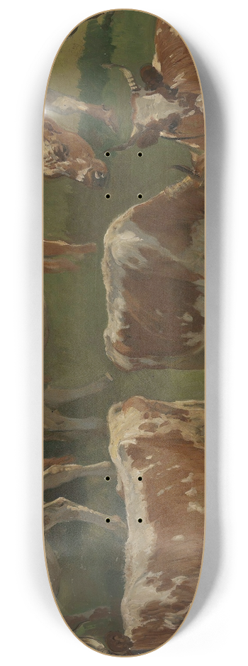 Anders Askevold - Study of Cows 8.25 inch art skate deck