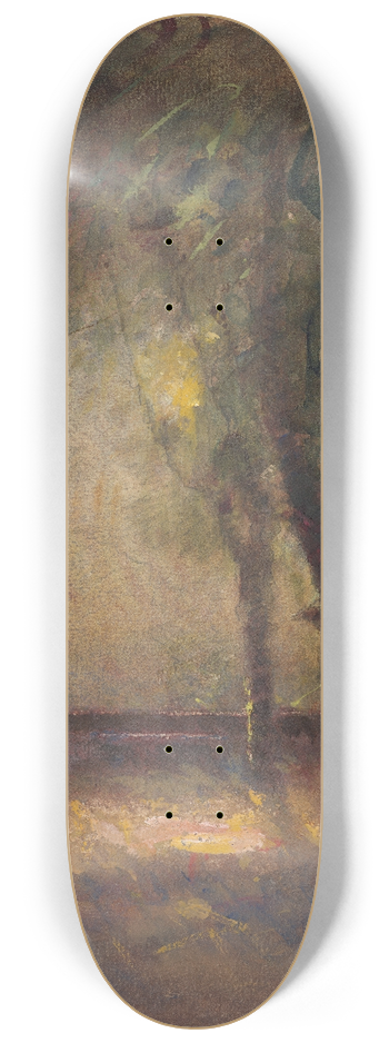 Franois-Auguste Ravier - The Terrace of the Ravier House in Morestel 8.25 inch art skate deck