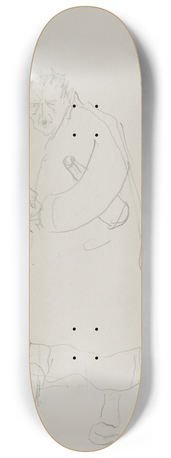 Anders Zorn - Self-Portrait 8.25 inch art skate deck