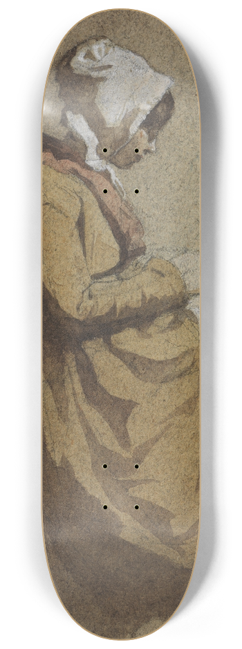 Franois Bonvin - La Brodeuse 8.25 inch art skate deck