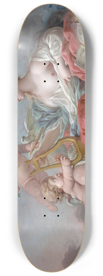 Franois Boucher - Allegory of Music 8.25 inch art skate deck