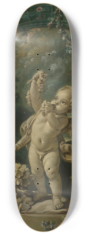 Franois Boucher - Amour aux raisins 8.25 inch art skate deck