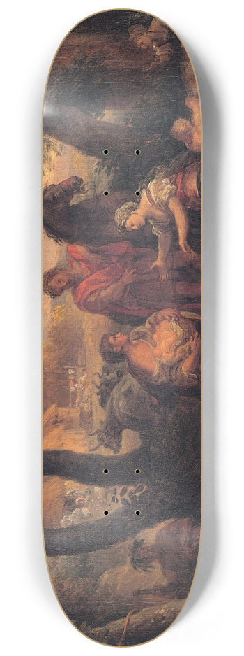 Andrea Locatelli - Finding of Romulus and Remus 8.25 inch art skate deck