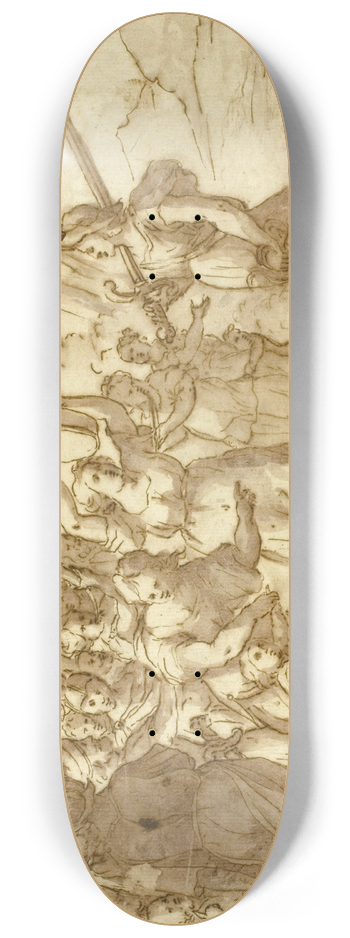Andrea Passanini - Truimph of David Over Goliath 8.25 inch art skate deck