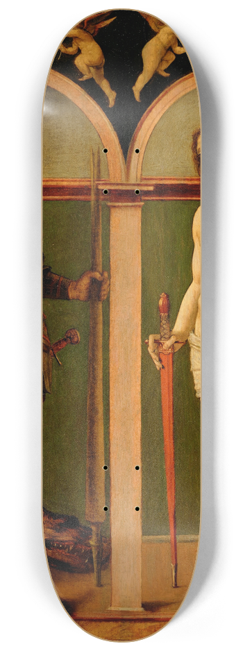 Andrea Solario - Saint George and Saint Sebastian 8.25 inch art skate deck