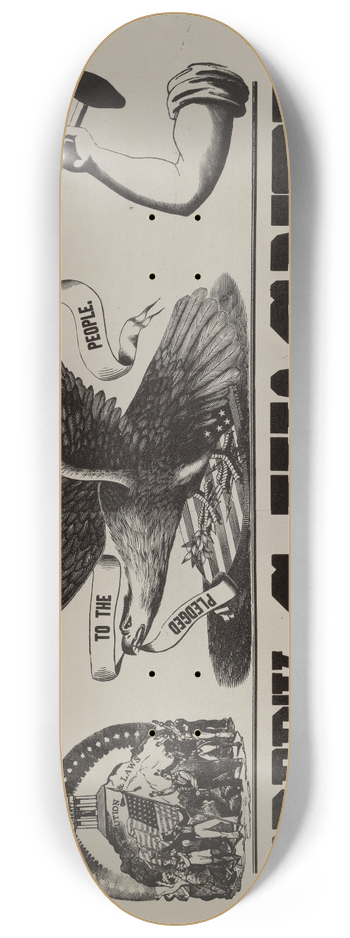 Andrew Herman - Election Poster 8.25 inch art skate deck