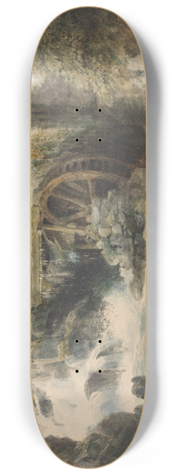 Andrew Nicholl - An Overshot Mill 8.25 inch art skate deck