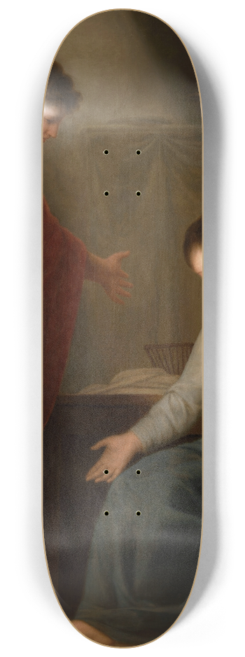 Andries Cornelis Lens - The Annunciation 8.25 inch art skate deck